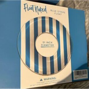 Blue Adult Size Striped Swim Floatie